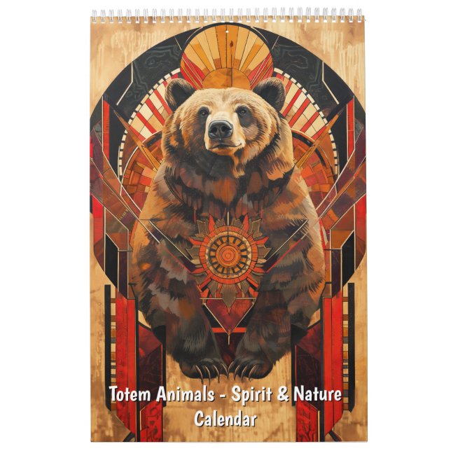 Calendário de Animais Totem – Espírito & Natureza (Capa)
