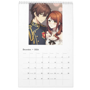 Calendário de Animes de 2026 (Imagens criadas por