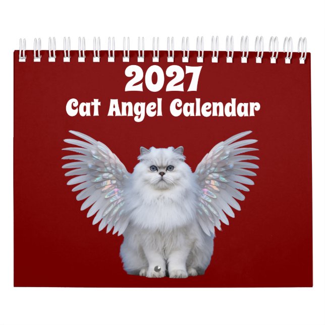 Calendário de Anjo de Gato 2027 (Capa)