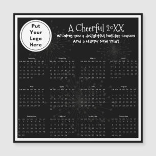 Calendário de Ano Magnético do Cliente Empresarial