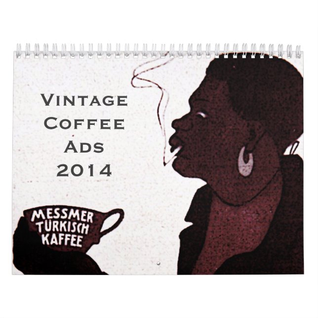 Calendário de Anúncios de Café Vintage (Capa)