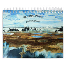 CALENDÁRIO DE Aquarelas DOS PARQUES NACIONAIS 2026
