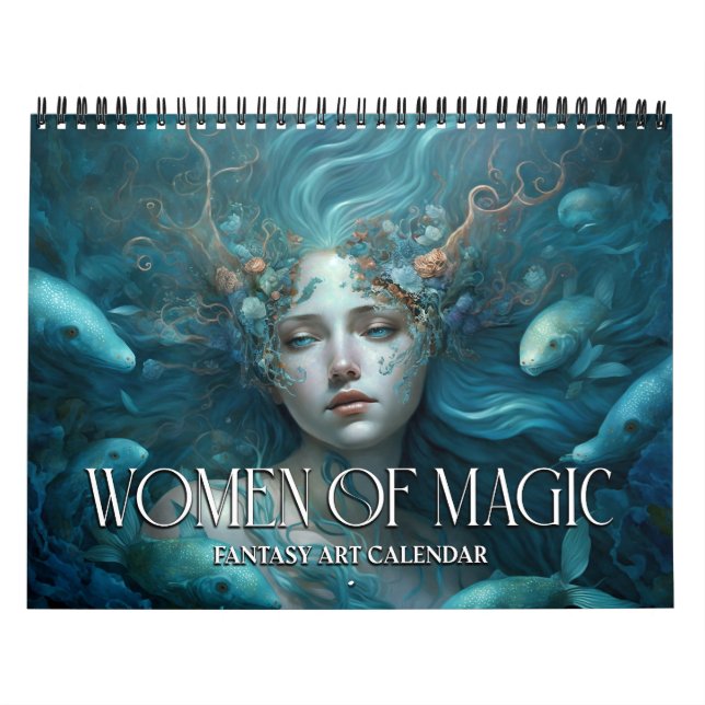 Calendário De Arte 2026 Mulheres De Fantasia Mágic (Capa)