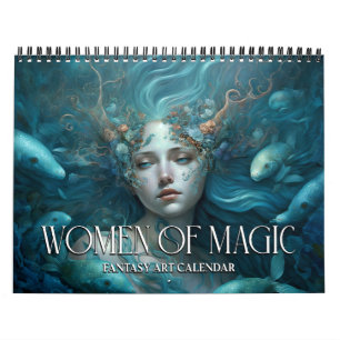 Calendário De Arte 2026 Mulheres De Fantasia Mágic