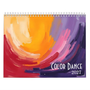 Calendário de Arte Abstrata Color Dance 2027