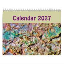 Calendário de Arte Abstrata Única 2023  Fundo