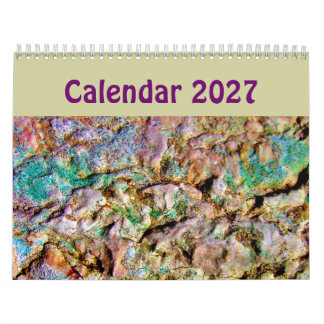 Calendário de Arte Abstrata Única 2023 Fundo