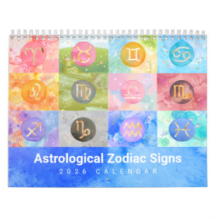 Calendário de Arte Astrológica Zodiac Duets 2026