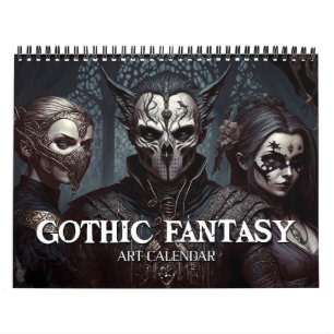 Calendário de Arte da Fantasia Gótica 2026