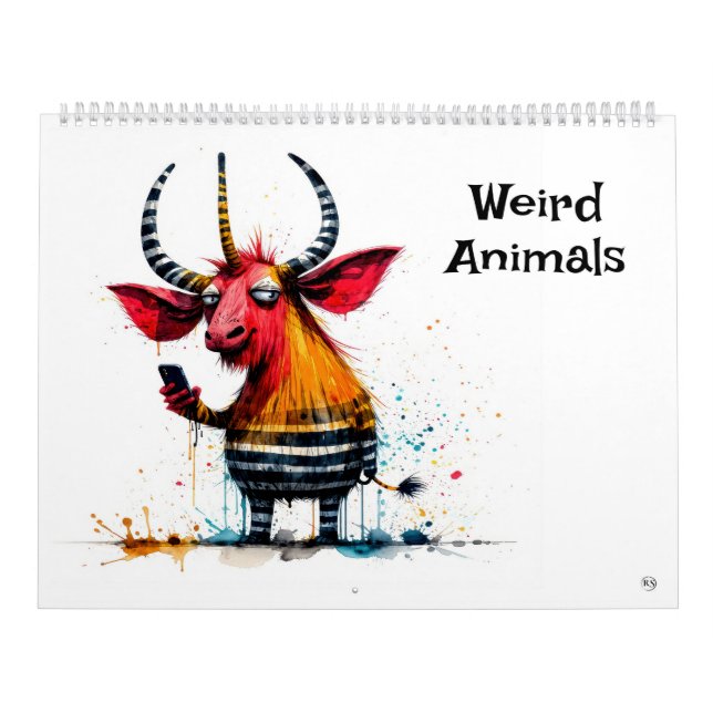 Calendário de Arte de Animais Estranhos (Capa)