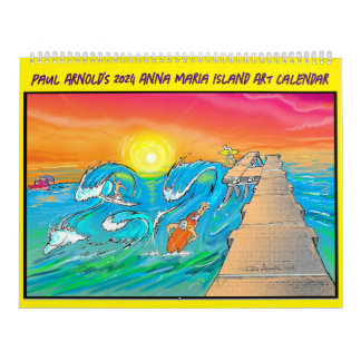 Calendário de Arte de Anna Maria Island, 2024, de
