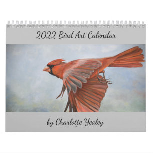 Calendário de Arte de Aves 2022 por Charlotte Yea