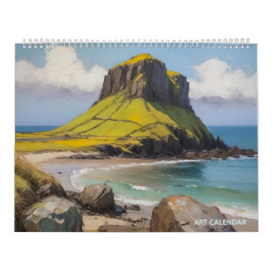 Calendário de Arte de Duas Páginas