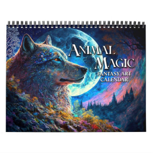 Calendário de Arte de Fantasia Animal 2025
