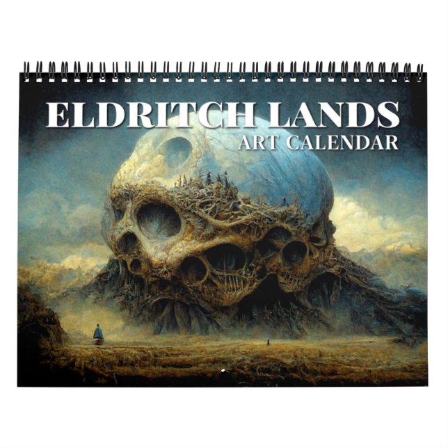 Calendário de Arte de Fantasia Sombria Eldritch La (Capa)