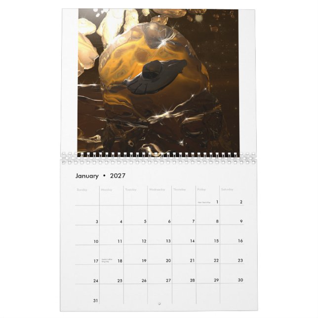 Calendário de Arte de Ficção Científica (Jan 2027)