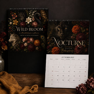 Calendário de Arte de Flores de Nascimento The Wil