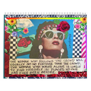 Calendário de arte de menina ruim