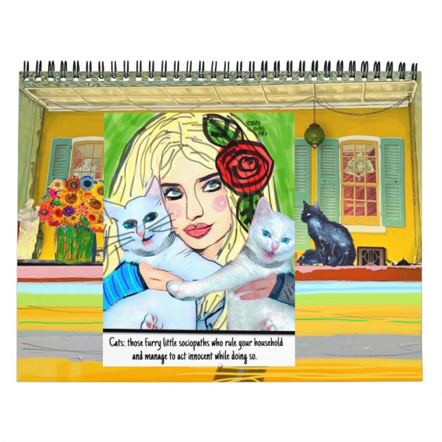 Calendário de arte de menina ruim (Capa)