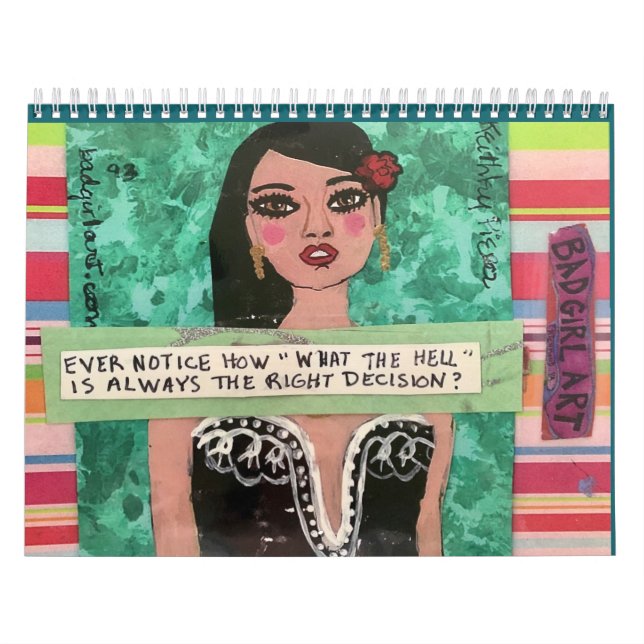 Calendário de arte de menina ruim (Capa)