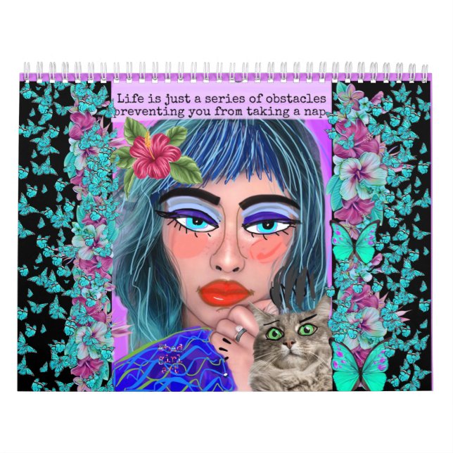 Calendário de arte de menina ruim (Capa)