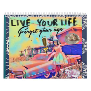 Calendário de arte de menina ruim