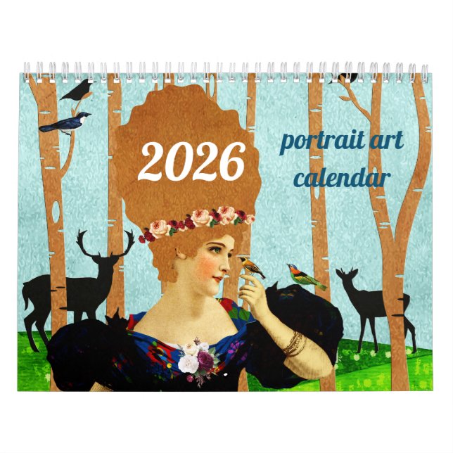calendário de arte de retrato (Capa)