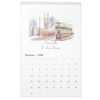 Calendário de arte de transporte