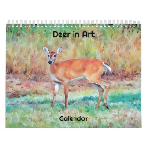 Calendário de arte de veado