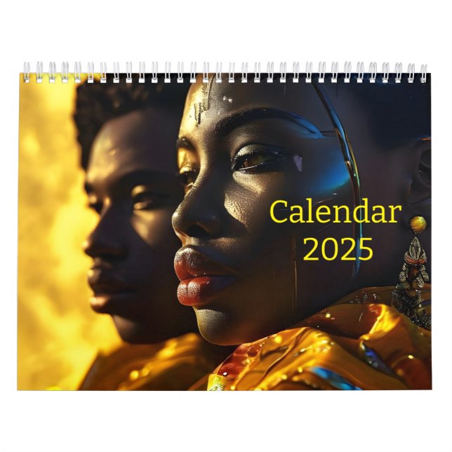 Calendário de arte do casal africano (Capa)