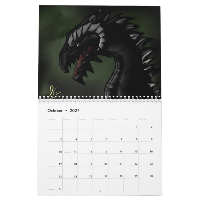 Calendário de Arte do Dragão Final (Out 2027)