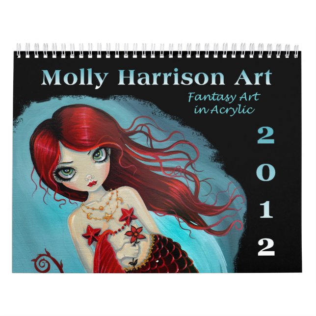 Calendário de Arte Fantasia 2012 de Molly Harrison (Capa)