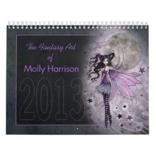 Calendário de Arte Fantasia 2013 por Molly Harriso