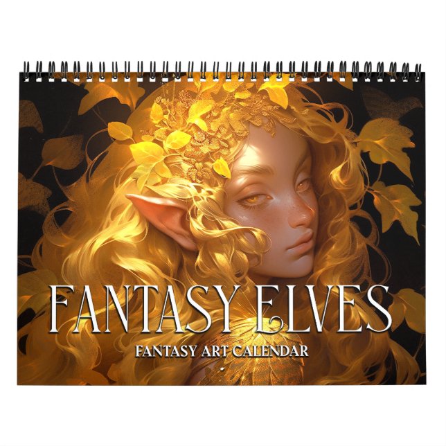 Calendário de Arte Fantasia 2027 Elfos Fantasia 2 (Capa)