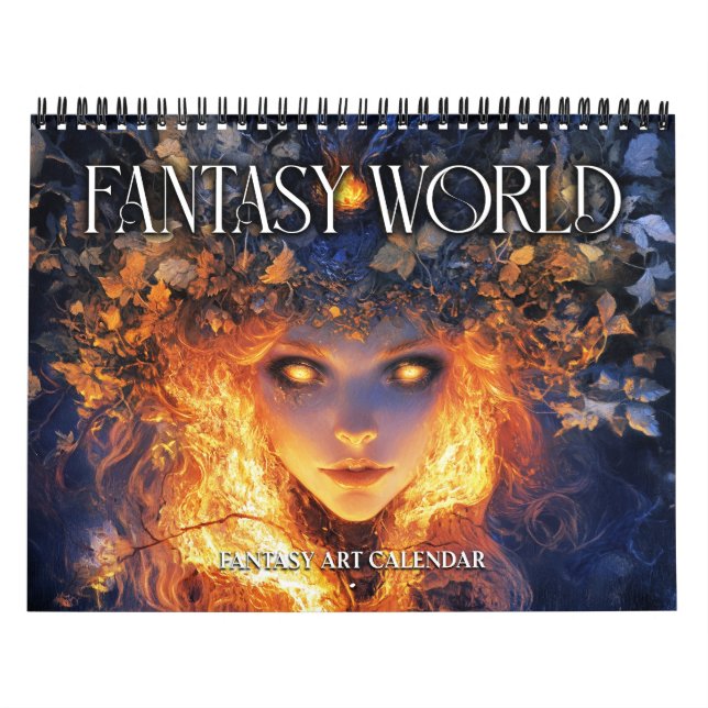 Calendário de Arte Fantasia 2027 Fantasy World 2 (Capa)