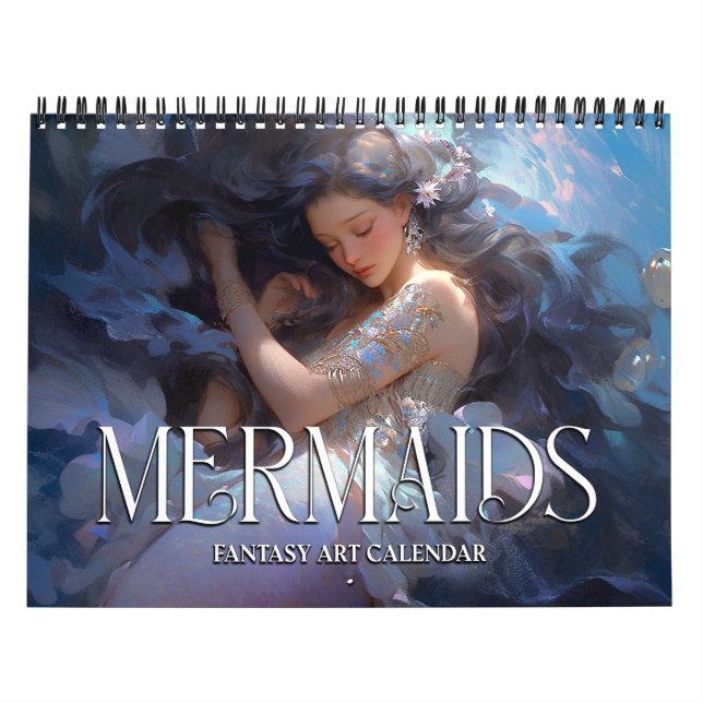 Calendário de Arte Fantasia de Sereias 2027 2 (Capa)