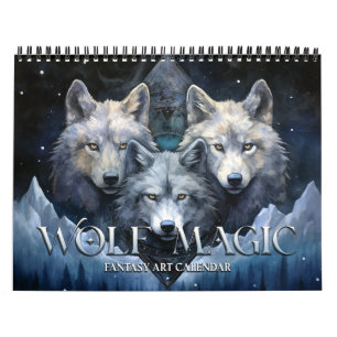 Calendário de Arte Fantasia Wolf Magic 2 2027