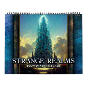 Calendário de Arte Fantástica 2027 Strange Realms