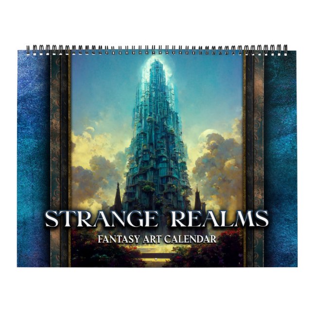 Calendário de Arte Fantástica 2027 Strange Realms  (Capa)