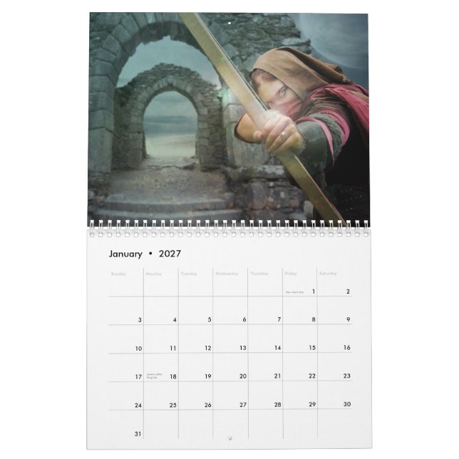 Calendário de Arte Fantástico e Mágico (Jan 2027)