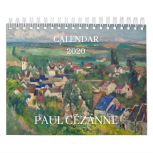 CALENDÁRIO DE ARTE FINE DE PAUL CÉZANNE 2020