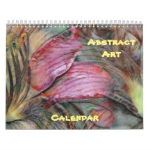 Calendário de Arte Fotográfica abstrato