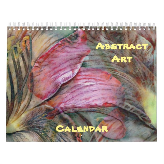 Calendário de Arte Fotográfica abstrato (Capa)