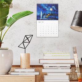 Calendário de Arte Impasto Colorido