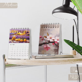 Calendário de Arte Impasto Colorido