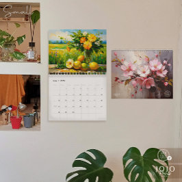 Calendário de Arte Impasto Vibrante 2026