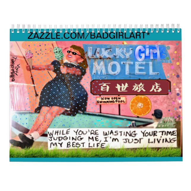 Calendário de Arte Menina Má (Verso)