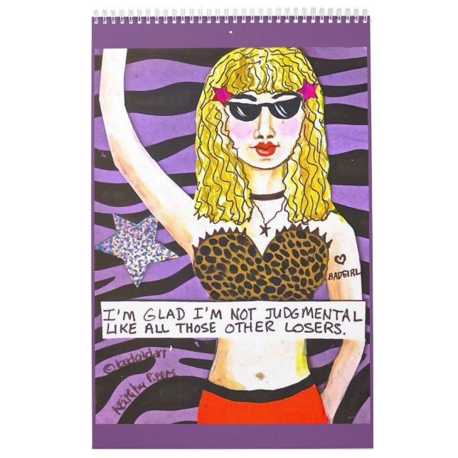 Calendário de Arte Menina Má (Capa)