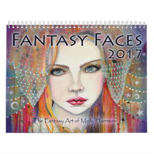 Calendário de Arte Rostos Fantasia 2017 Molly Harr