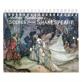 Calendário de Arte Shakespeare de Arthur Rackham